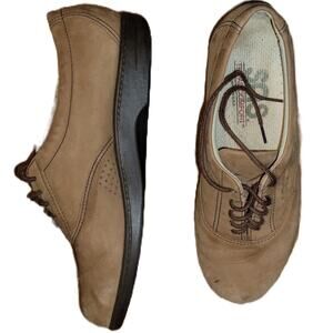 SAS Tripad Comfort, Women 8.5 | Brown Nubuck Leather Oxford Shoes